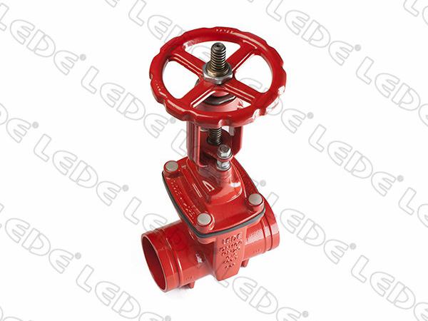 Fire Protection Grooved End Gate Valve dimension drawing